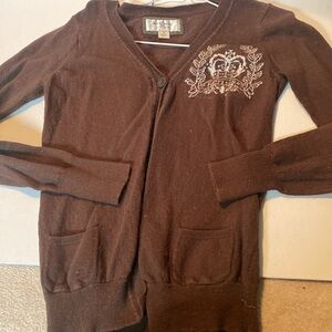 Vintage Heritage 1981 Wool Blend Brown Cardigan